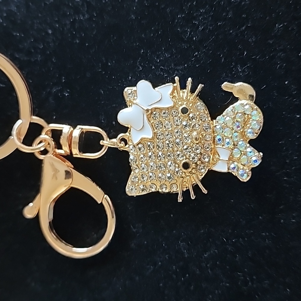 NEW Hello Kitty Rhinestone Keychain - Picture 2 of 5